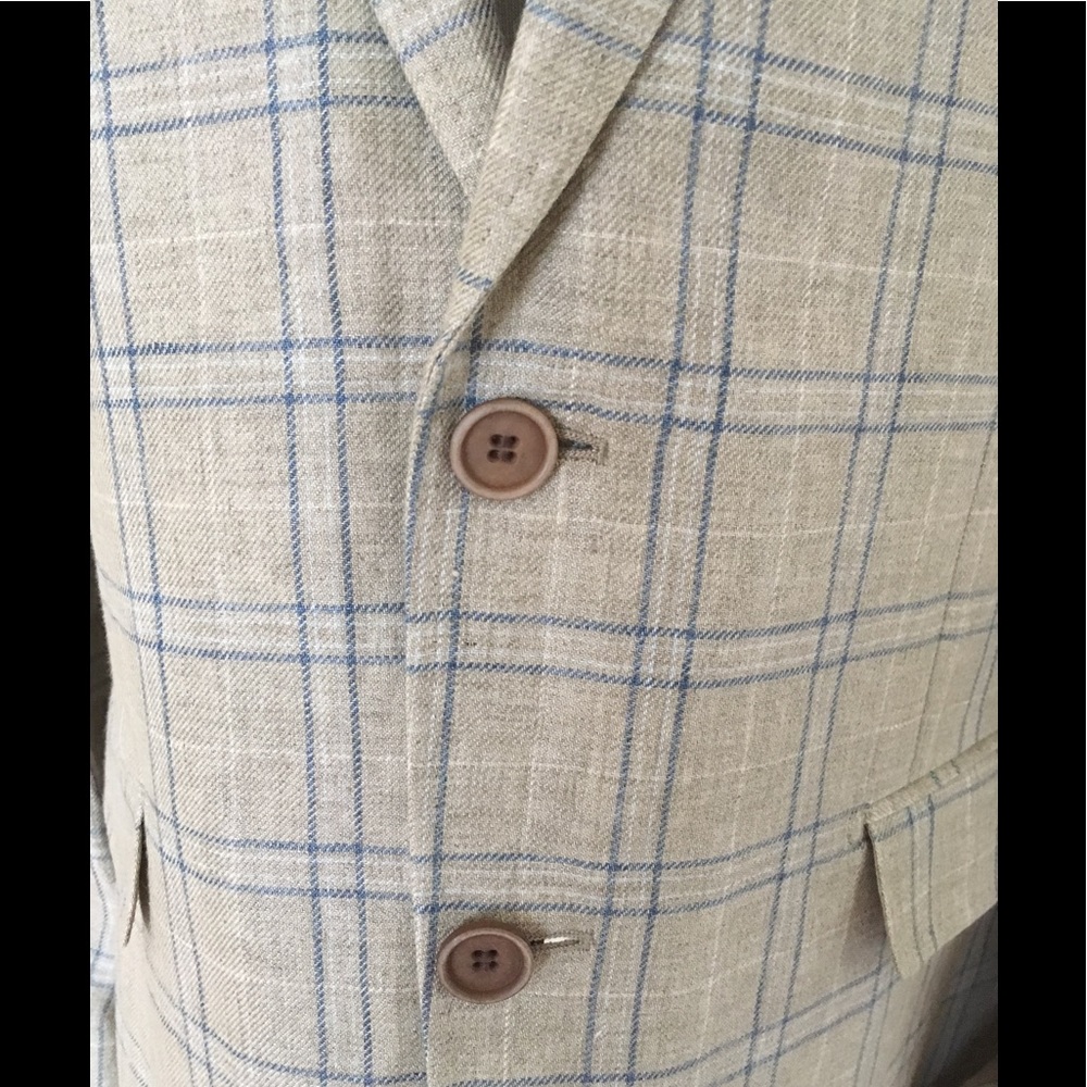 Blazer jacket Michael Kors plaid blazer jacket androgynous style 42 R men’s - Picture 2 of 7